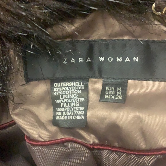 Zara Down Quilted Women’s Belted Jacket M - Picture 7 of 11